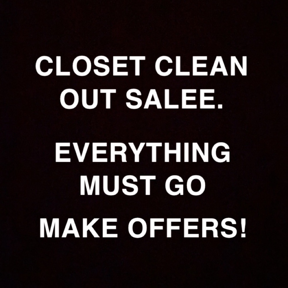 CLOSET CLEAN OUT SALE